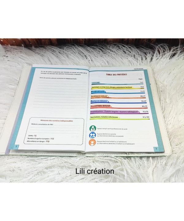 Protège carnet de santé personnalisé