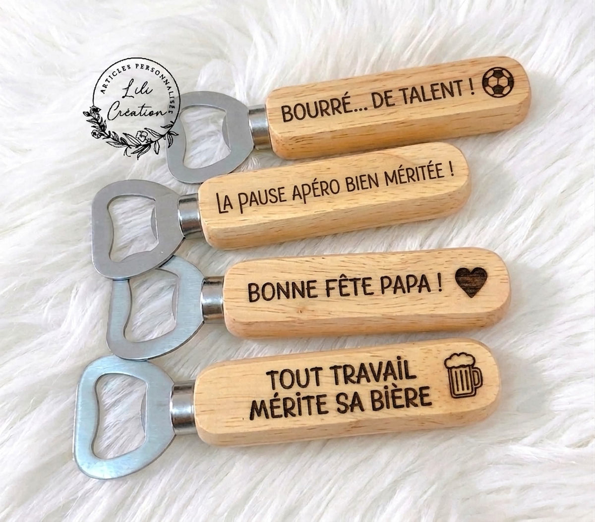 Décapsuleur Personnalisé en Bois – Le Cadeau Qui Fait Toujours Son Effet