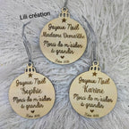 Boule "Joyeux Noël" - Merci de m'aider à grandir