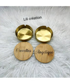 Cendrier en bois personnalisé