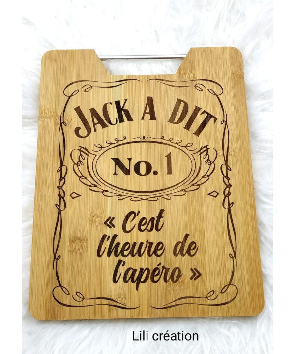 Planche Apéro Personnalisée – Modèle « Jack à dit! »