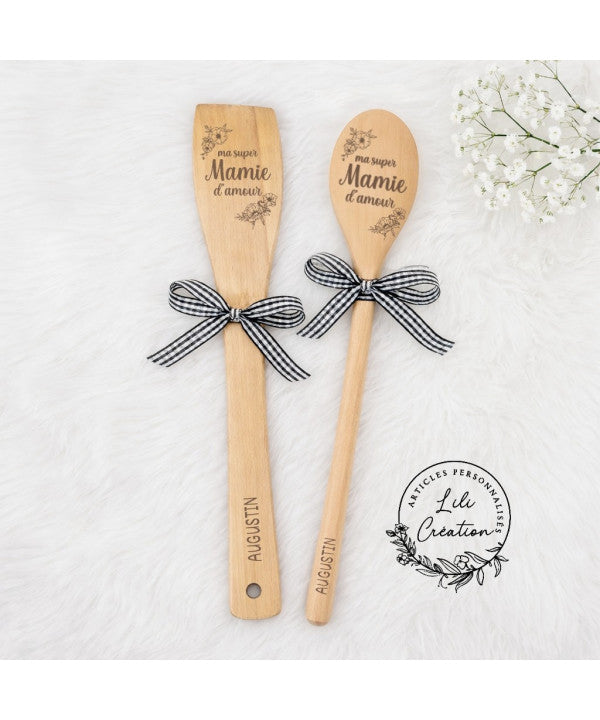 Lot de cuisine en bois personnalisé