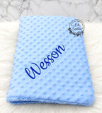 Couverture Minky Personnalisée – Le cadeau parfait pour bébé