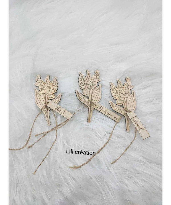 Mini muguet en bois – 10 cm de bonheur