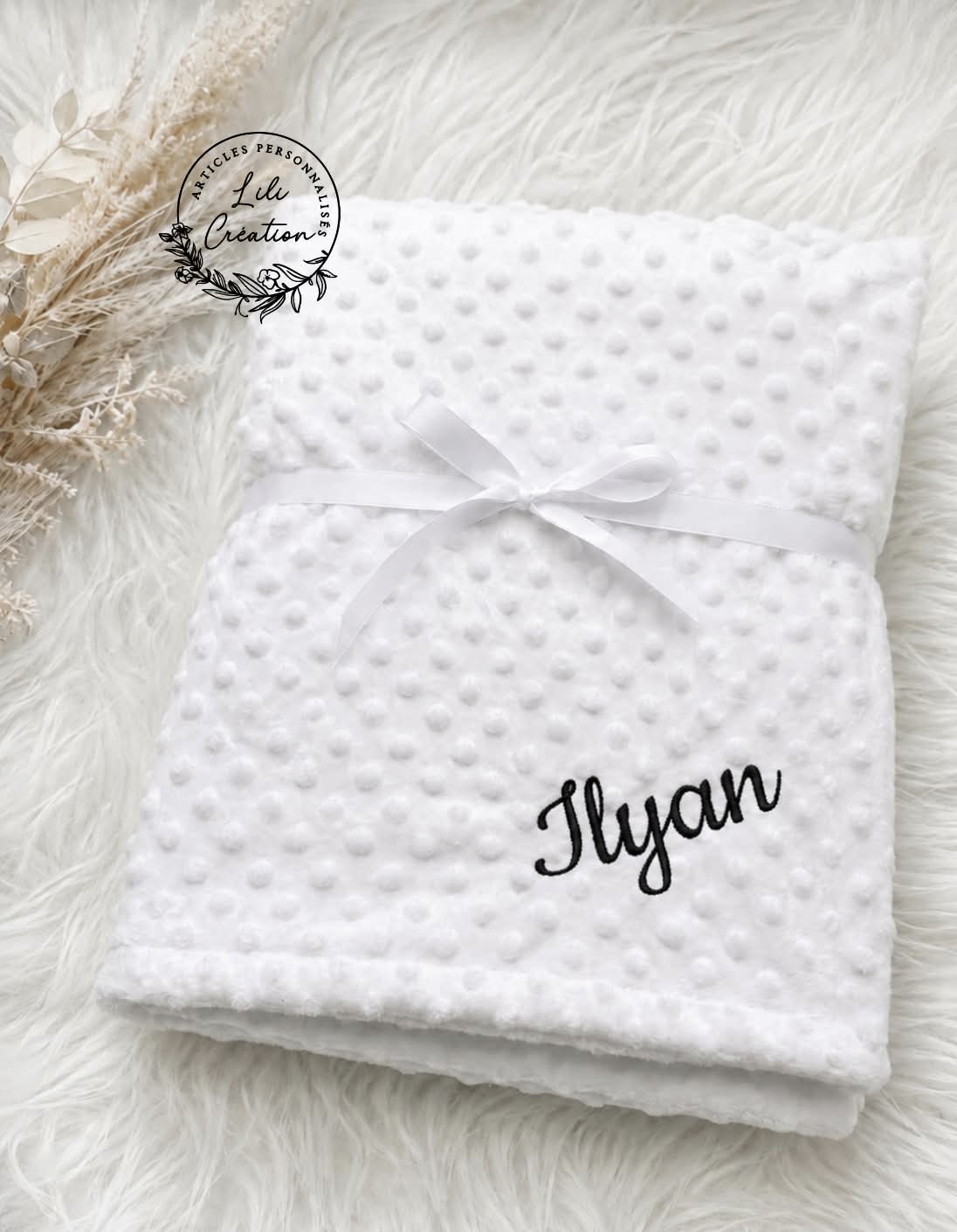 Couverture Minky Personnalisée – Le cadeau parfait pour bébé