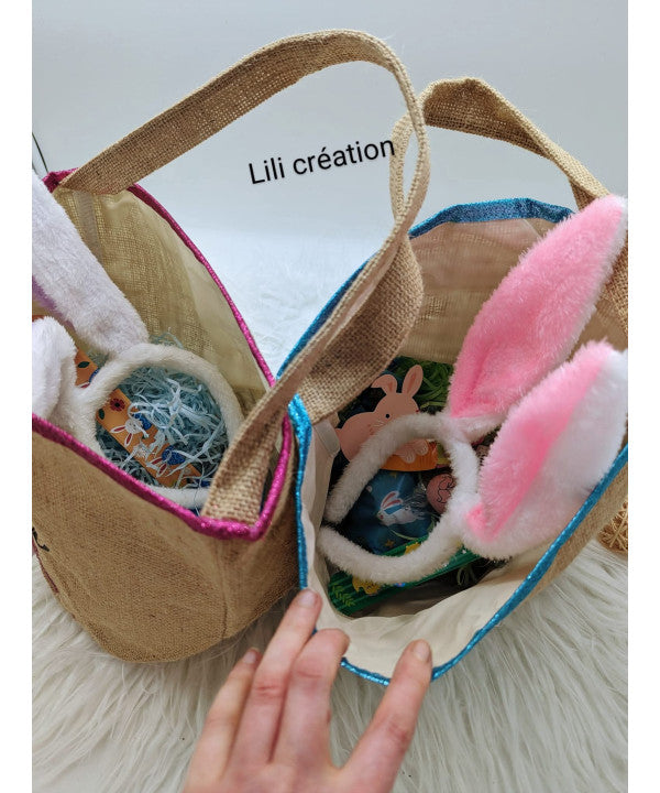 Sac personnalisé "Petit Lapin" – Rose ou Bleu