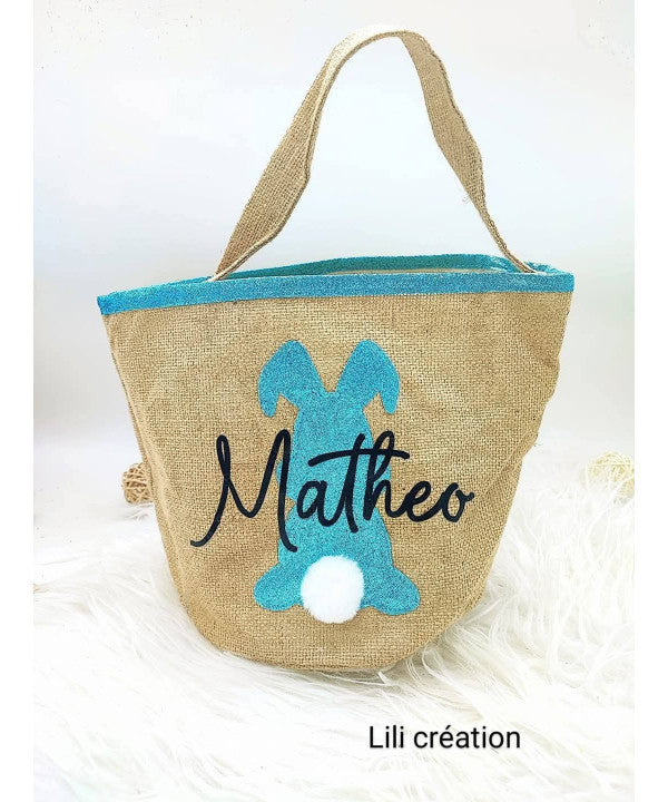 Sac personnalisé "Petit Lapin" – Rose ou Bleu