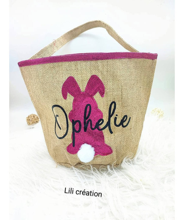 Sac personnalisé "Petit Lapin" – Rose ou Bleu