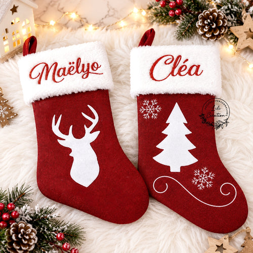 Bottes de Noël rouges