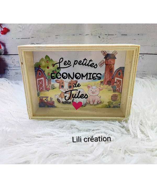 Tirelire personnalisée