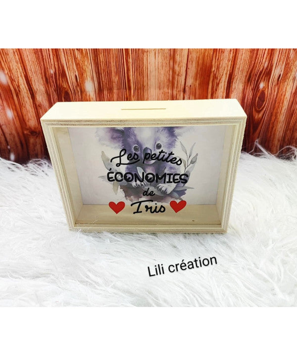 Tirelire personnalisée