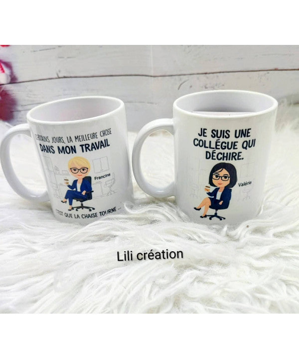 Un mug à l’image de votre collègue de bureau préférée !