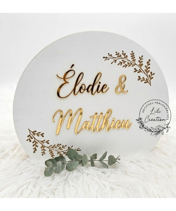Urne de Mariage ou Baptême - Elégance Champêtre